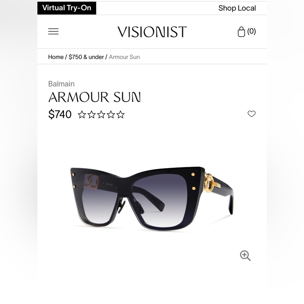 Balmain Cat eye sunglasses.